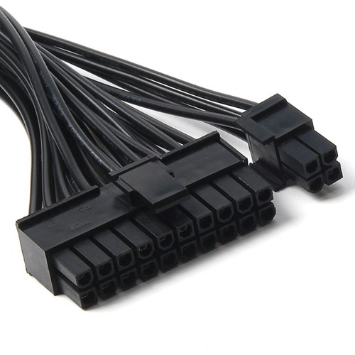 24Pin 20+4pin Dual PSU ATX Power Supply Adaptor Cable Connector For Mining - 第 4/6 張圖片