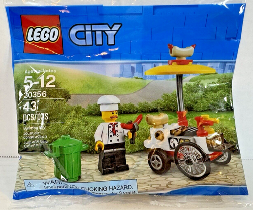 (30356) LEGO CITY Hot Dog Stand NEW SEALED RETIRED TOWN BUILDING MODULAR CREATOR