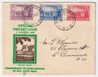 AFD1757) Australia 1937 NSW Sesquicentenary set of 3 on illustrated FDC. Addr.