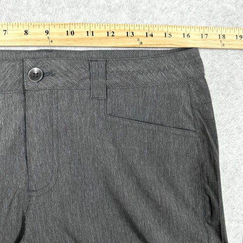 Eddie Bauer Travex Pants Women 12 Hiking Outdoors Nylon Stretch Convertible Grey - Picture 11 of 14