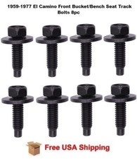 For 1959-1977 El Camino Front Bucketbench Seat Track Bolts 8pc Free Shipping For 1959-1977 El Camino Front Bucketbench Seat Track Bolts 8pc Free Shipping