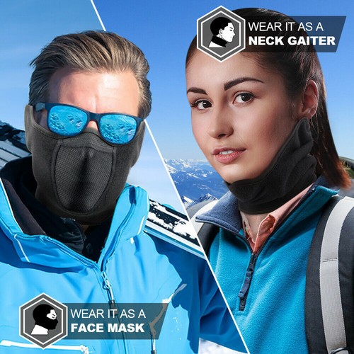 Winter Windproof Face Mask Ear Cover Warmer Cold Weather Ski Riding Motorcycle - Picture 7 of 12