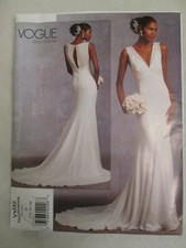 Vogue 1032 Bridal Original Wedding Dress Gown Pattern Sz 12-16 Uncut Sleeveless