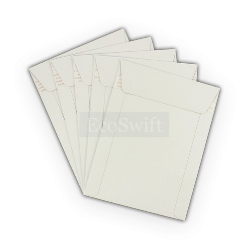 Busta di cartone 25 - 6 x 8 EcoSwift bianca CD/DVD nave fotografica piatti 6 x 8 - Foto 6 di 8