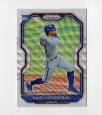 2021 Prizm Baseball Santiago Espinal RC #72 White Wave Prizm Toronto Blue Jays