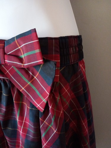 NWT Gap Kids Red & Black Elastic Waist Plaid Lined Skirt Size XXL MSRP $29 layer - Picture 5 of 13