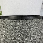 Worth Skirt size 4 Black Gray Wool Tweed Wrap Knee Faux Leather Career Modest — photo 5