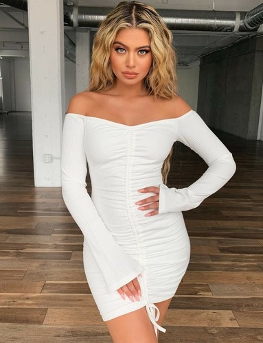 TIGERMIST - WHITE LEO DRESS , OFF 