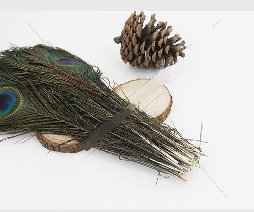 100 pcs Natural Peacock Eyes Feathers 5-10" - FREE 2 DAY Shipping from GA - Bild 2 von 5