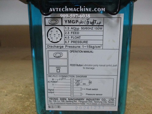 Bomba de lubricación YMGP-301FBWB-T2P Yeong Dien tanque de 2 L 110 V - Imagen 4 de 4