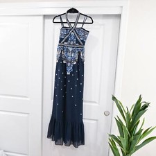 Altar'd State Small Corabeth Embroidered Maxi Dress