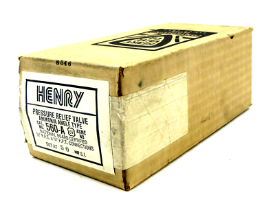 #ad NEW SEALED HENRY 560 A PRESSURE RELIEF VALVE 560A $95.00