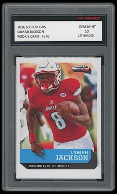 Lamar Jackson 2016 Sports illustrated For Kids 1st Graded 10 Rookie Card Ravens | eBay Lamar Jackson 2016 Sports illustrated For Kids 1st Graded 10 Rookie Card Ravens | eBay