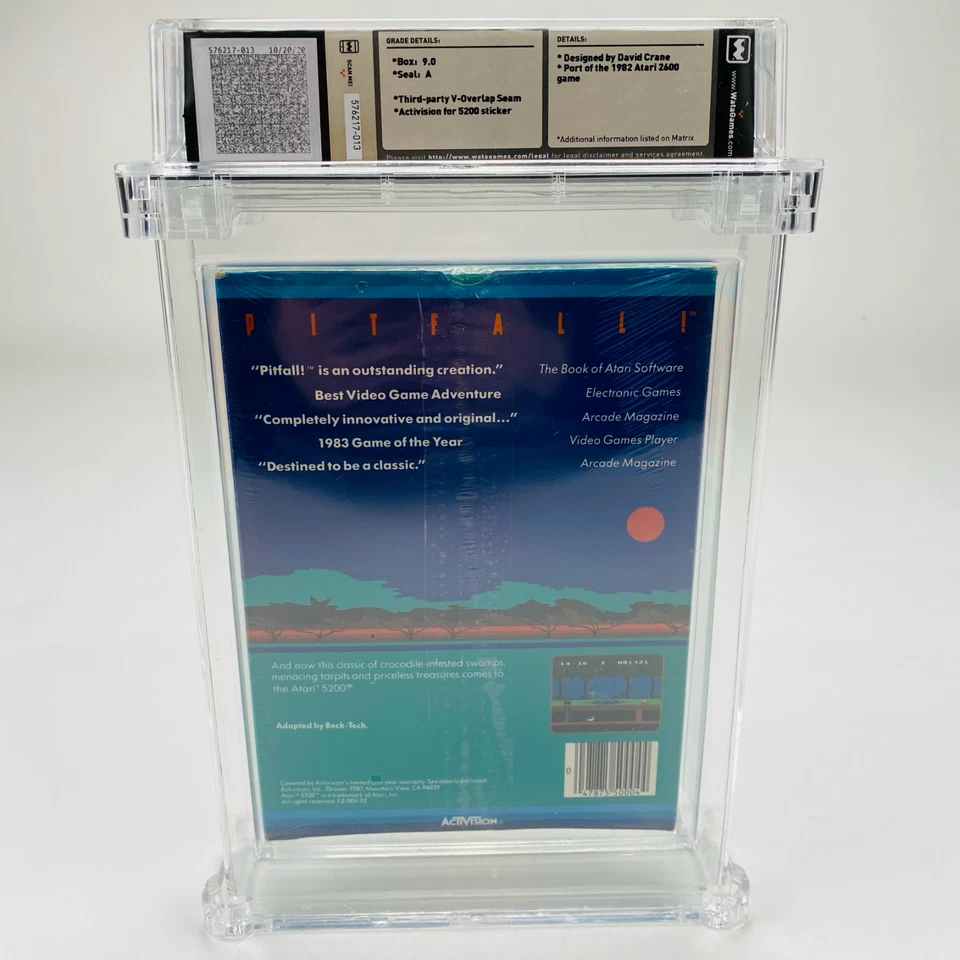 Pitfall! - Atari 5200 Blue Box 1984 Activision Factory Sealed Graded WATA 9.0 A - Image 4 of 4