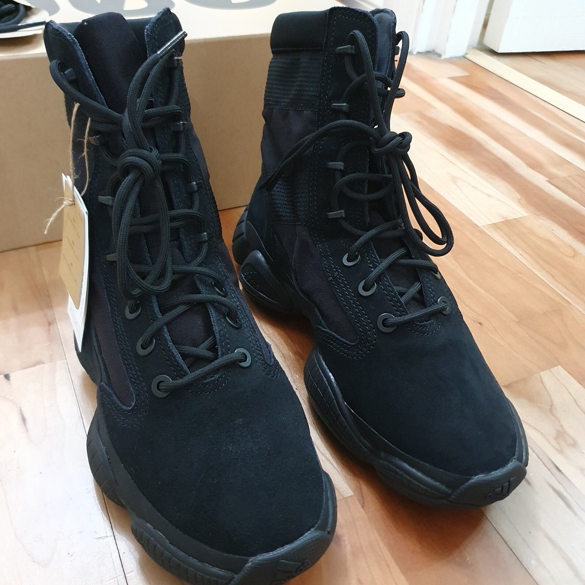 Size UK 9.5 - Adidas Yeezy 500 High Utility Black Tactical Boot 