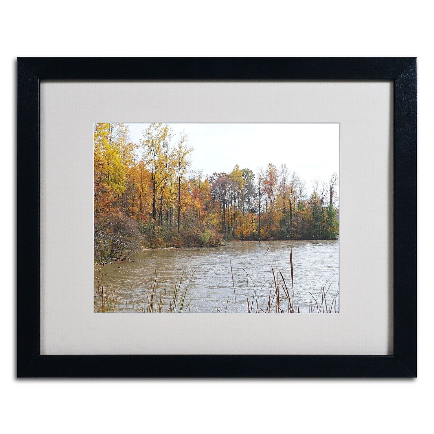 Trademark Monica Fleet "Just a Wonder" Art White Matte W/Black Frame 16