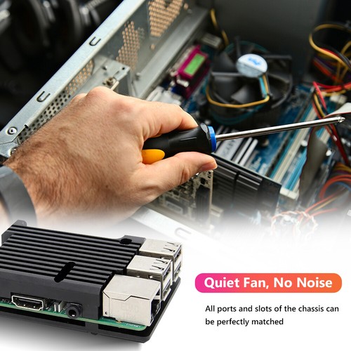 For Raspberry Pi 3 Model B B+ Aluminum Alloy Case Shell without Cooling Fan - Photo 3/12
