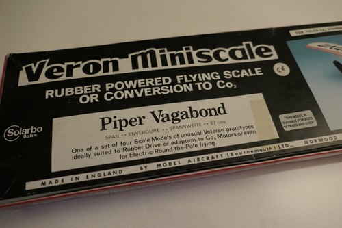 Veron Mini Scale Series Piper Vagabond Model Aircraft Rubber,Co2, Electric,RC? - Picture 3 of 23