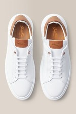 Good Man Brand Legend London White Dark Vachetta Edge Italy Sneakers Men's 15