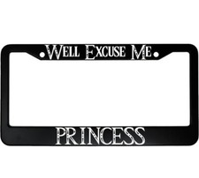 Well Excuse Me Princess The Legend Of Zelda Aluminum Car License Plate Frame