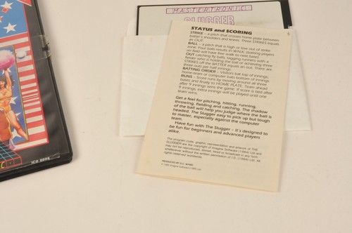 Commodore 64 128 Mastertronic The Slugger Disk Baseball Game w/ case Retro C64 - Picture 5 of 13