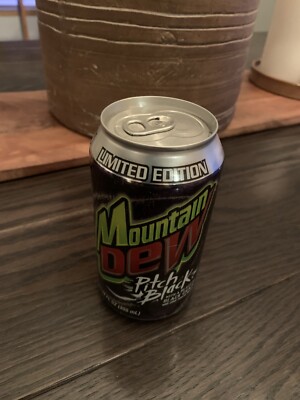 Mountain Mtn Dew Pitch Black 2004 Limited Edition 12 Oz Can Unopened And Empty