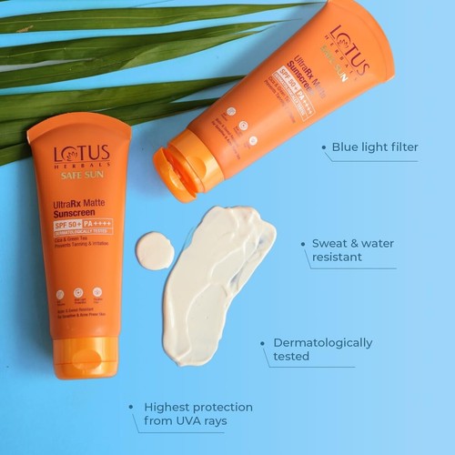 Lotus Herbals UltraRX matte sunscreen SPF 50+ PA++++For Sensitive and acne prone - Picture 11 of 11
