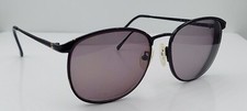Vintage Perry Ellis PE-12-3 Black Oval Metal Sunglasses Japan FRAMES ONLY