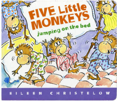 Five Little Monkeys Jumping on the Bed Lap Board Book (A Five Little Monk - GOOD