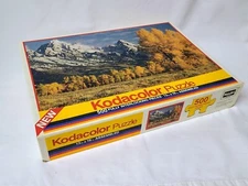 Vintage Kodacolor 500 PC Puzzle Rose Art Grand Teton Ntl Park 13X19 FACTORY SEAL