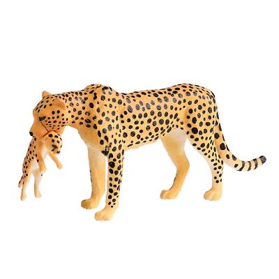 Leopard Spielzeug Figur Gepard Spielset Modell für Geburtstagsgeschenke Tortenaufleger