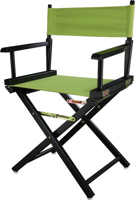 Black Frame/Lime Green Canvas 18'' Classic Height Directors-Chairs