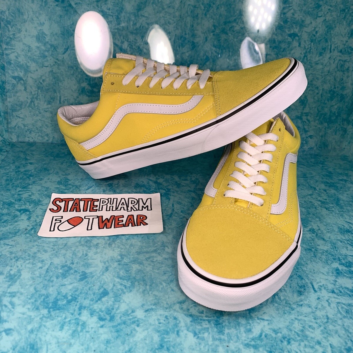 ☆VANS☆ Old School 36 Salt Wash Dirty Yellow VN000CT96DY1 Vans Salt Wash Old Skool 36 Sneakers Skate Shoes Dirty