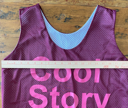 Cool Story Bro Maroon Mesh Tank Sleeveless Athletic Jersey Womens Size Medium - Picture 8 of 9