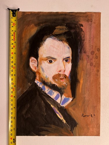 Pierre-Auguste Renoir Drawing on paper (Handmade) signed and stamped vtg art - Picture 4 of 5
