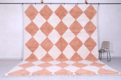 Moroccan rug Hand knotted - Beni ourain rug - all wool berber rug - Custom rug -