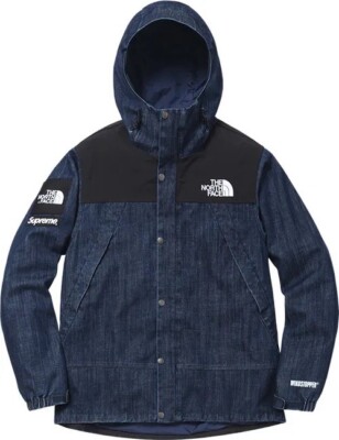 Supreme x The North Face Denim Dot Shot Jacket Indigo SS15 Supreme x The North Face Denim Dot Shot Jacket Indigo SS15