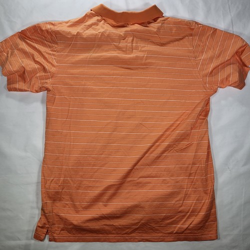 Masters Clubhouse Collection Men's XXL Orange Striped Short Sleeve Polo - Imagen 5 de 7