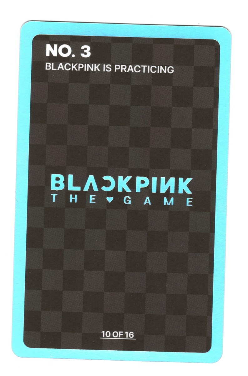 BLACKPINK BPTG the game リサ　サイントレカ　5% Blackpink Lisa Photocard | BP IS PRACTICING [10 of 16] The Game