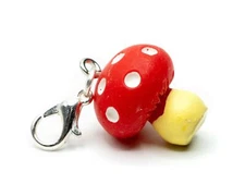 Fly agaric mushroom Charm Pendant Charm Bracelet Miniblings Charms Red White