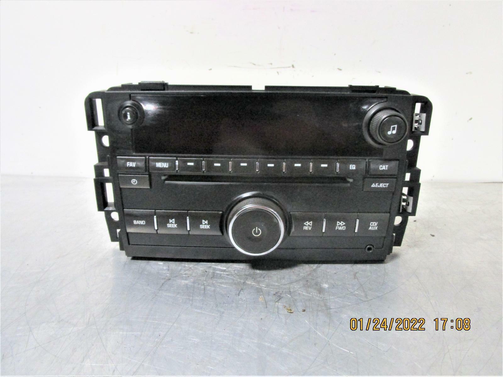 2009 GMC ACADIA AMFMSINGLE DISC RADIO ASSEMBLY GM OPT US8 P/N