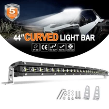 Curved 20/26/32/38/44/50" LED Work Light Bar Spot Flood Offroad Driving FOG 4X4