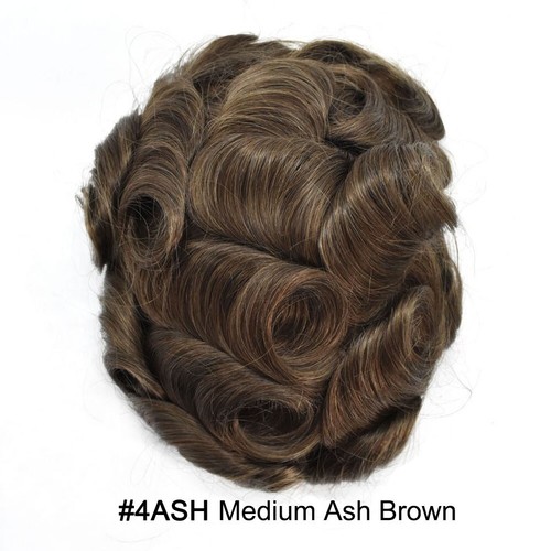 Mens Hair Piece Human Hair Replacement System Lace Front Mens Toupee Hair Units - Picture 23 of 60