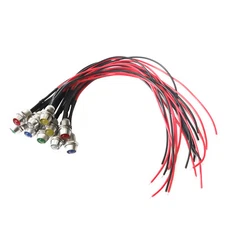 10/20 Car Boat LED Indicator Light 12V 1.8W Pilot Dash Panel Warning Single Lamp