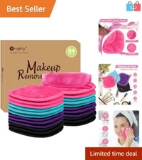 Eco-Friendly 24 Pack of Makeup Remover Cloths – Just Add Water for Clean Skin