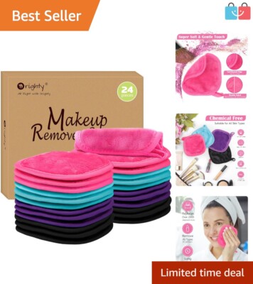 Eco-Friendly 24 Pack of Makeup Remover Cloths   Just Add Water for Clean Skin