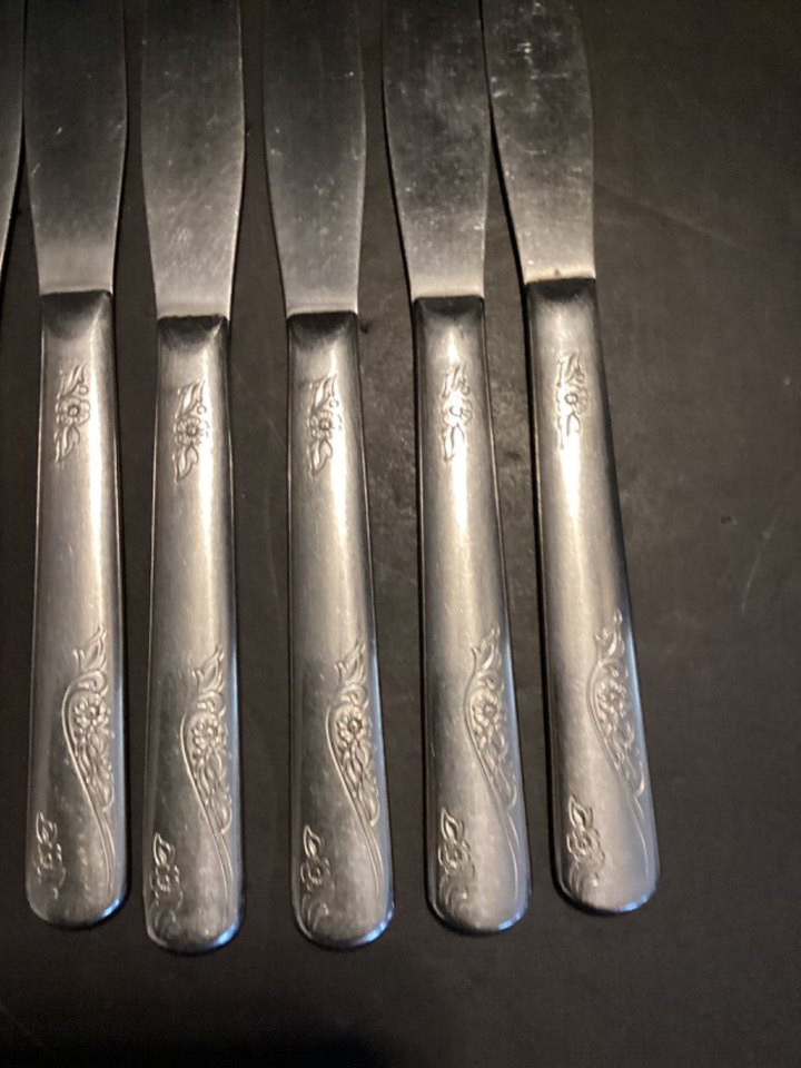 Everbrite FAVORITE PatternStainless Flatware. Ten (10) Dinner Knives