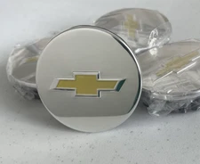 4 Chevy Silver Gold 66 mm Blazer Camaro Colorado Traverse Center Wheel Caps