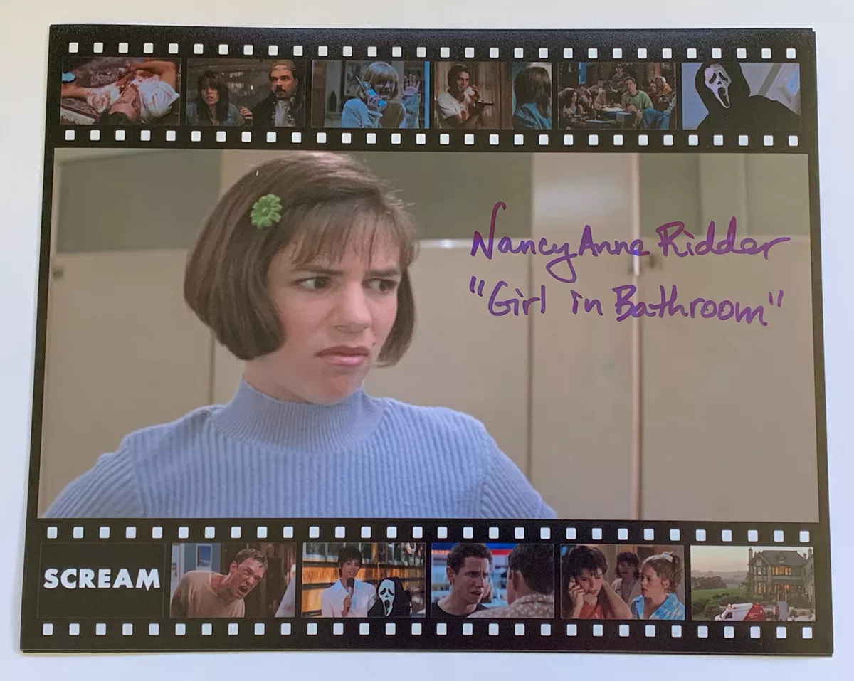 Nancy Anne Ridder Signed 8x10 Photo Scream Horror Bathroom Girl
