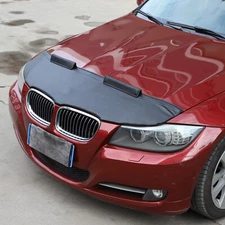 Pu Leather Hood shield Bug Deflector Stone Fits BMW 3 Series E90 E91 E92 2005-12